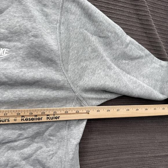 Nike Sweatshirt Mens Large Gray Crewneck Swoosh Pullover Logo Athletic Casual - Picture 5 of 10